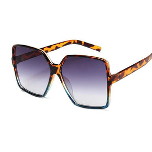 Square big frame colorful sunglasses