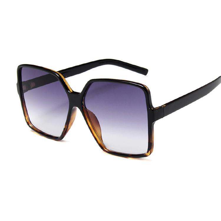 Square big frame colorful sunglasses