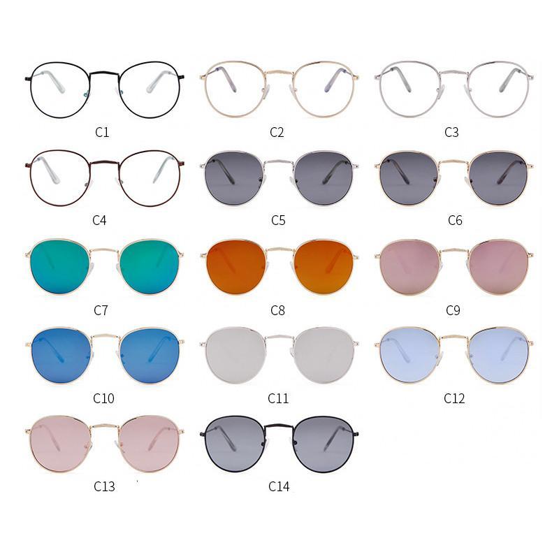 Classic small frame round retro sunglasses