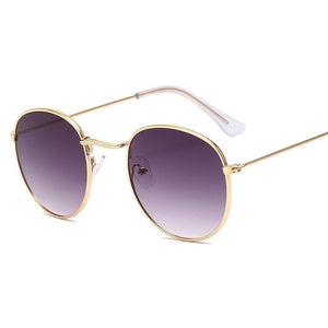 Classic small frame round retro sunglasses