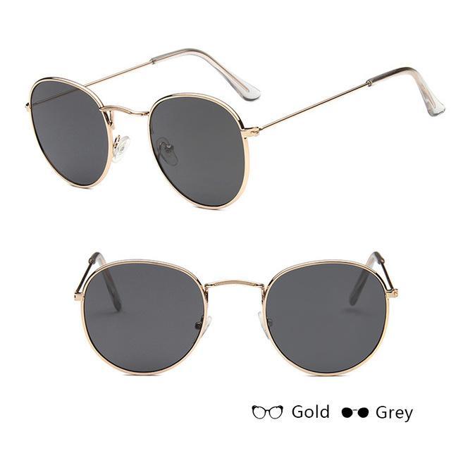 Classic small frame round retro sunglasses