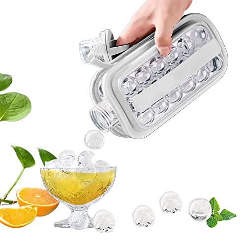 Portable Ice Ball Maker Sanitary Ice Cube Trays for Freezer 2 in 1