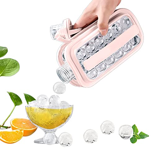 Portable Ice Ball Maker Sanitary Ice Cube Trays for Freezer 2 in 1