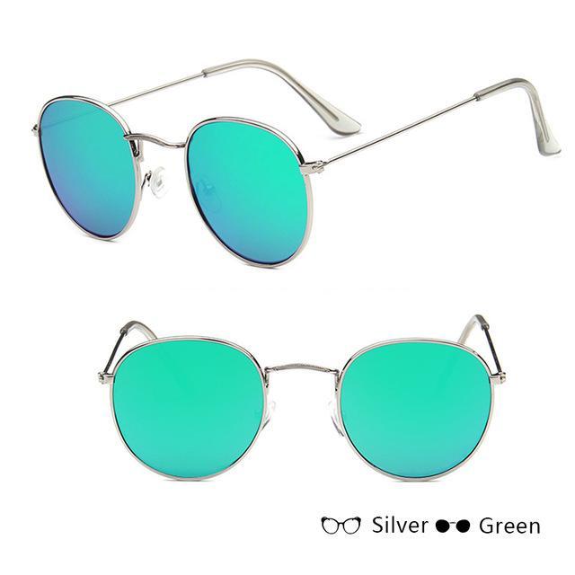 Classic small frame round retro sunglasses